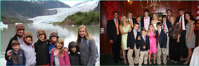 Our Alaskan cruise trip and our 50th wedding anniversary party for Mom and Dad in July.