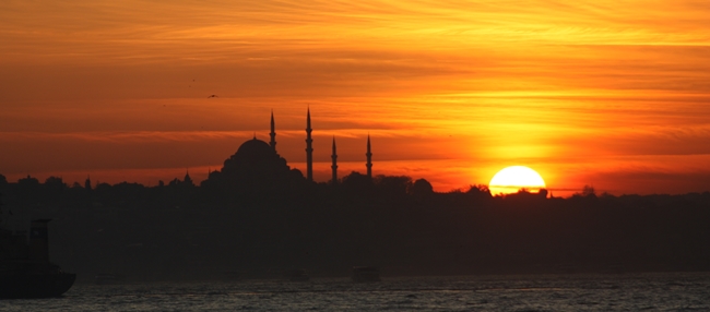 Picture of the Istanbul sunset while I was there two years ago