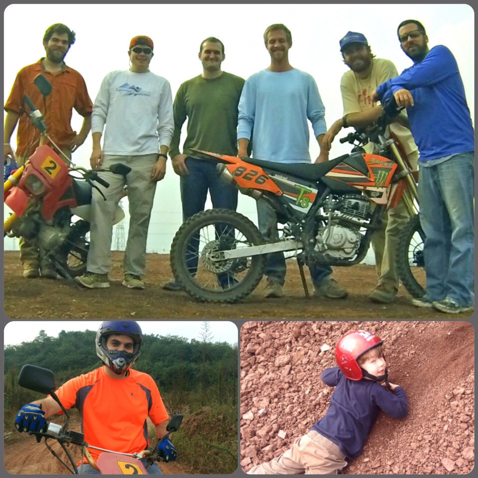 John Gunter and friends dirt biking in Asia