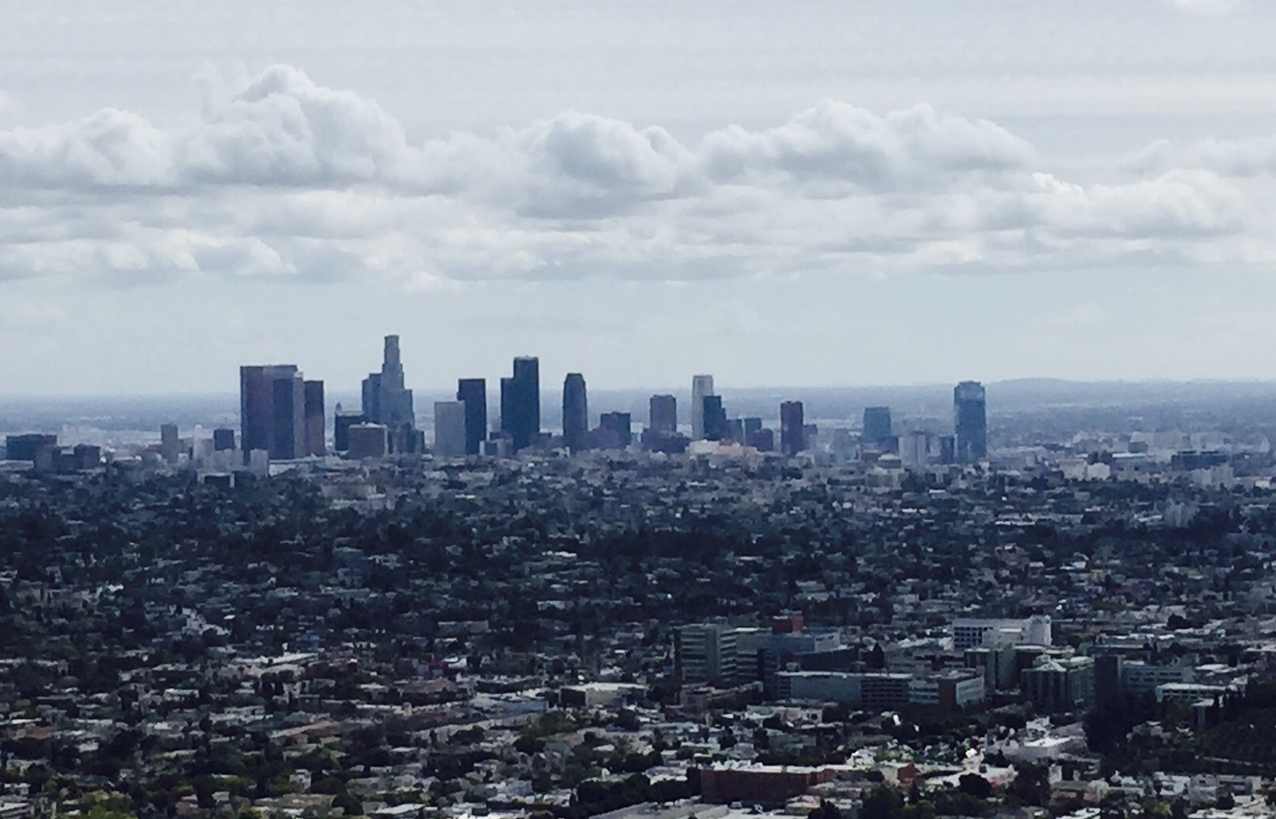 Los Angeles skyline from Runyon Canyon