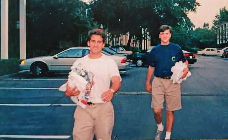 Phil Clarke with John Gunter in the last year of Phil's life